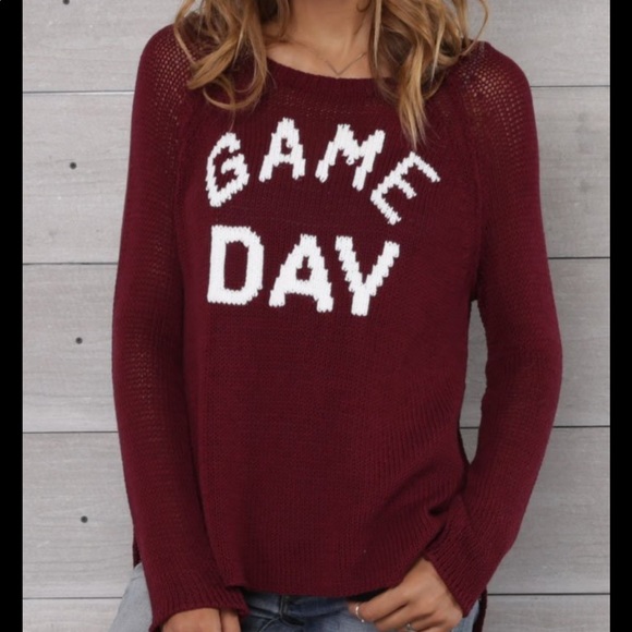 Wooden ships game day sweater Clearance